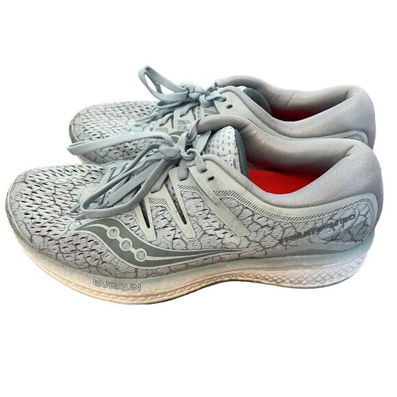 Saucony Hurricane Iso 5 Women's Running Shoe in Light Blue - Picture 1 of 10